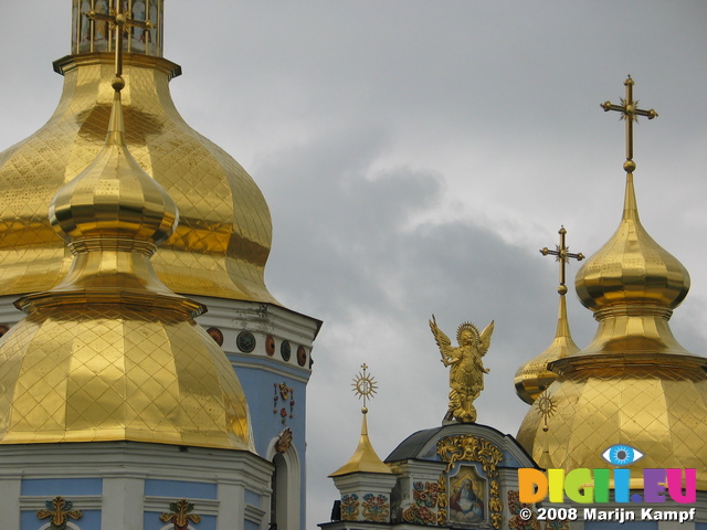 28261 Domes of St. Michael's golden domed cathedral